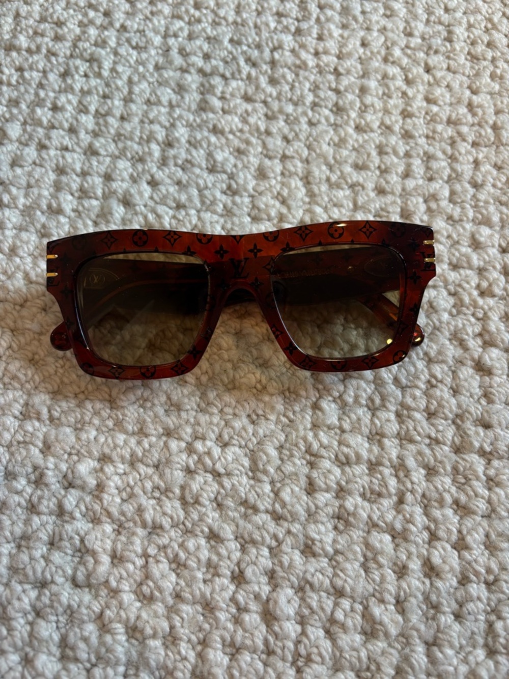 Louis Vuitton Tortoise Monogram Blade Sunglasses - Z1483W